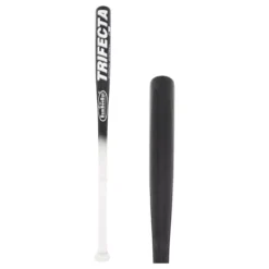 BamBooBat Trifecta Wood Slow Pitch Softball Bat: TRI-HWBB Black, White