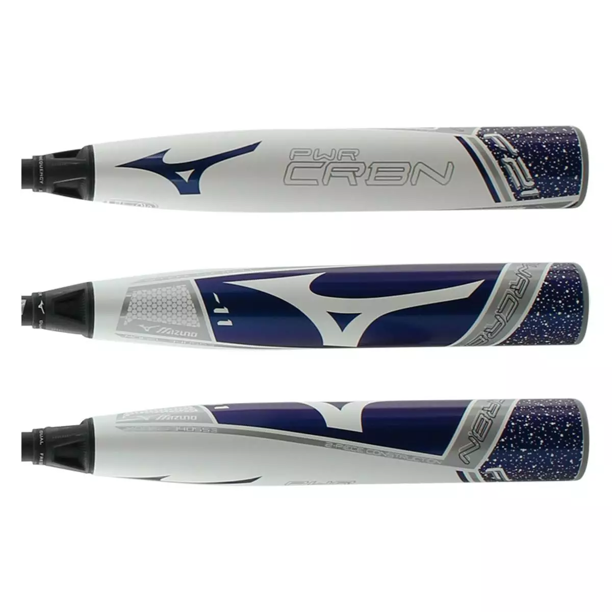 Mizuno PWR CRBN -11 Fastpitch Softball Bat: FP21PC11 Purple, White 4 Mizuno PWR CRBN -11 Fastpitch Softball Bat: FP21PC11 Purple, White - Image 2