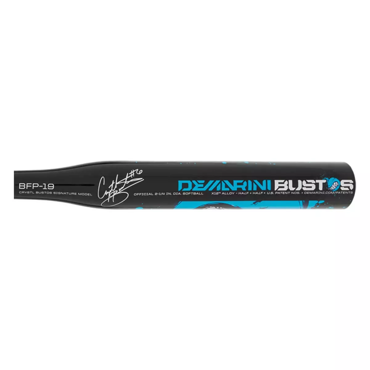 DeMarini Bustos -13 Fastpitch Softball Bat: WTDXBFP19 Black, Blue 5 DeMarini Bustos -13 Fastpitch Softball Bat: WTDXBFP19 Black, Blue - Image 3