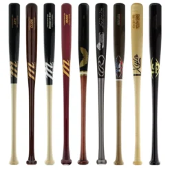 JustBats Pick Your Pack - Youth Wood 3-Pack - Gold Natural, Black, Maroon, Grey, Silver, White, Brown, Gold -Best Bat Pick Sales 95b2 12 21 35141 9 pack 9 l