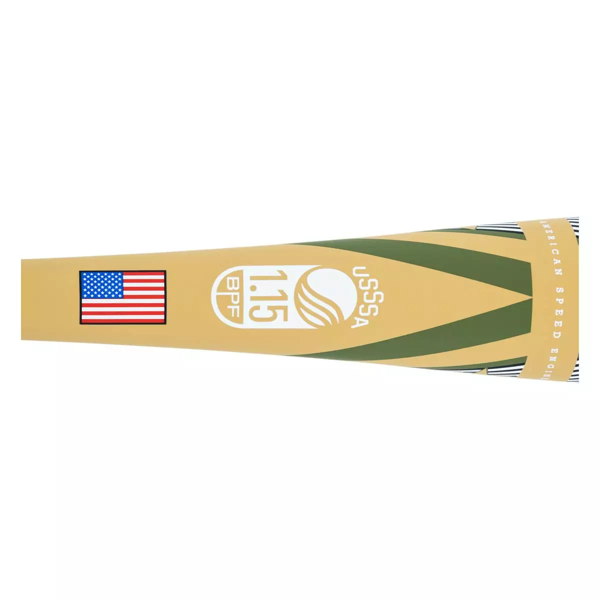 Rude American USA 2022 Rude American MOAB Speed -5 USSSA Baseball Bat: SLMOAB5S Green, Tan, White 6 Rude American USA 2022 Rude American MOAB Speed -5 USSSA Baseball Bat: SLMOAB5S Green, Tan, White - Image 4