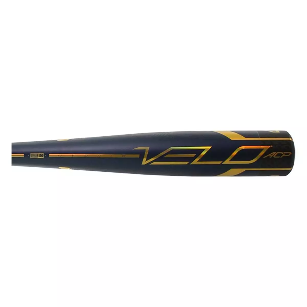 Rawlings Velo ACP BBCOR Baseball Bat: BB1V3 Gold, Navy 5 Rawlings Velo ACP BBCOR Baseball Bat: BB1V3 Gold, Navy - Image 3