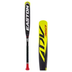 2022 Easton ADV 360 -5 USA Baseball Bat: YBB22ADV5 Red, Yellow, Navy