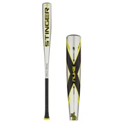 Stinger Bat Co Stinger NUKE BBCOR Baseball Bat: NUKESE Black, Silver, Yellow