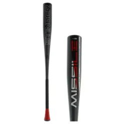 Stinger Bat Co Stinger Missile BBCOR Baseball Bat: BBMSLE3 Black, Grey, Red