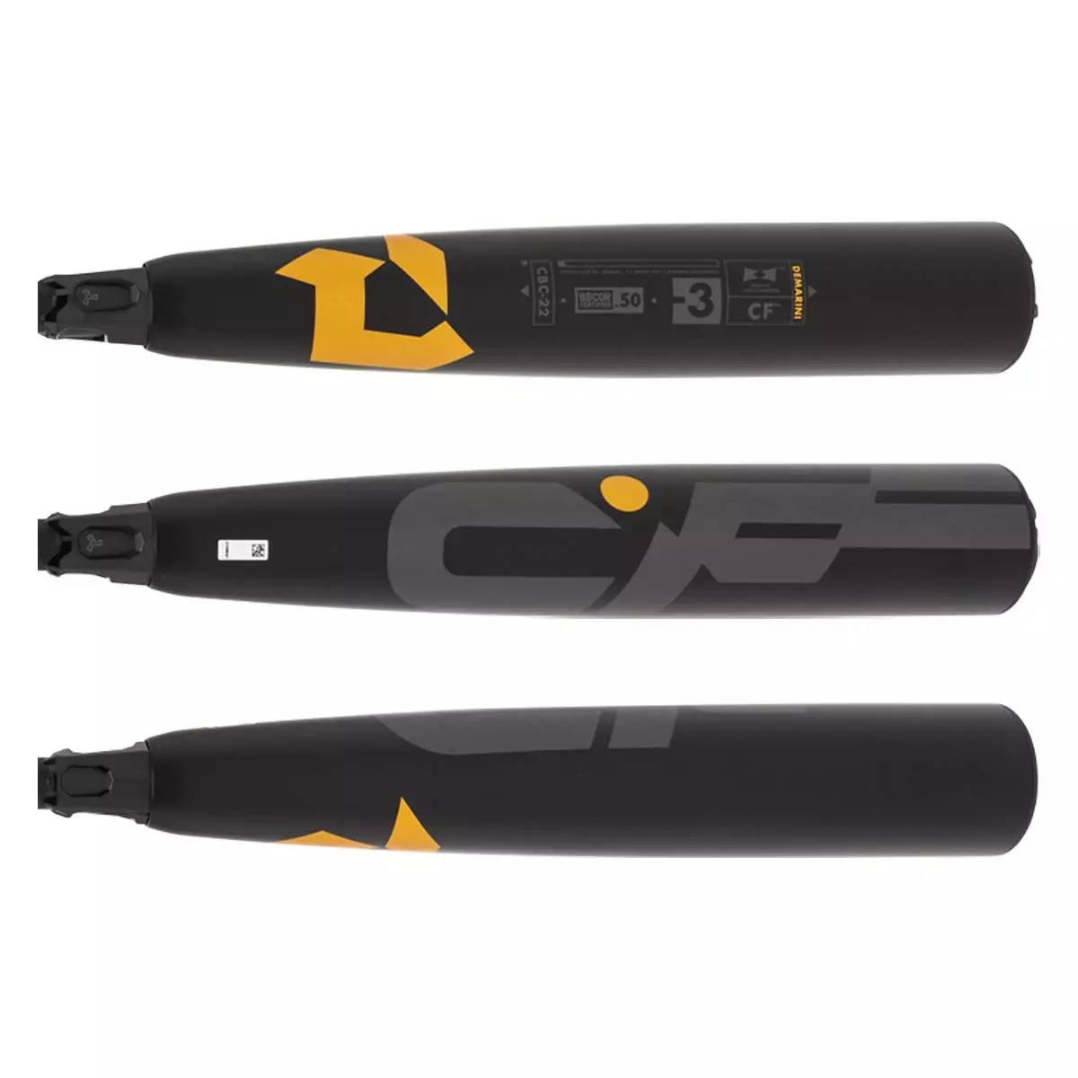 2022 DeMarini CF BBCOR Baseball Bat: WTDXCBC22 Black, Gold, Grey 4 2022 DeMarini CF BBCOR Baseball Bat: WTDXCBC22 Black, Gold, Grey - Image 2