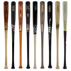 JustBats Pick Your Pack - Adult Wood 2-Pack - Platinum Black, White, Brown, Maroon, Red, Grey, Natural, Navy, Blue, Gold -Best Bat Pick Sales aa71 10 21 34147 9 pack 17 l