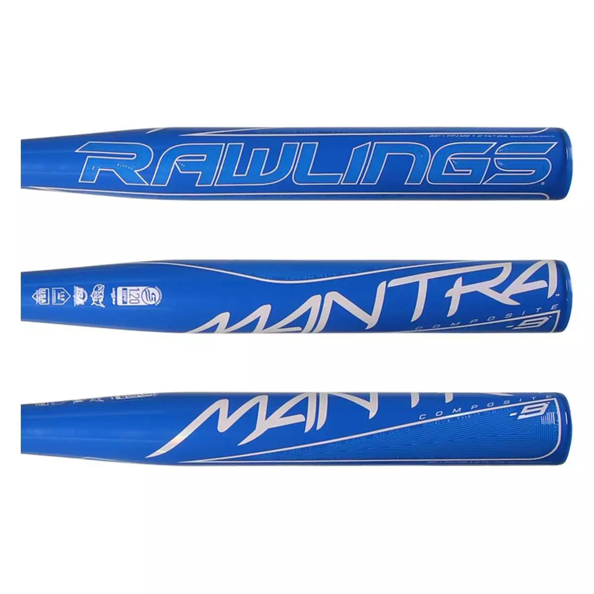 Rawlings Mantra -9 Fastpitch Softball Bat: FP1M9 Blue 4 Rawlings Mantra -9 Fastpitch Softball Bat: FP1M9 Blue - Image 2