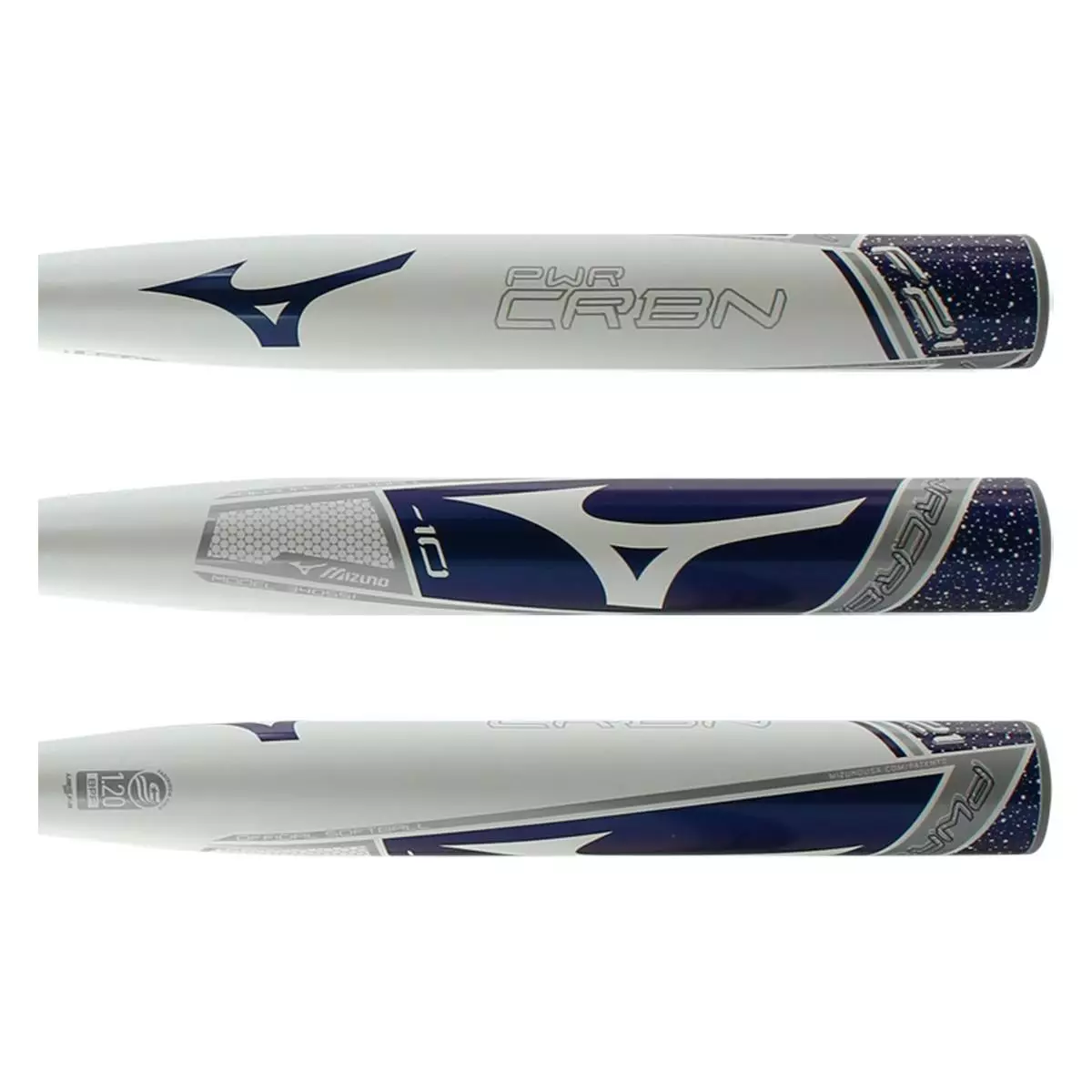 Mizuno PWR CRBN -10 Fastpitch Softball Bat: FP21PC10 Purple, White 4 Mizuno PWR CRBN -10 Fastpitch Softball Bat: FP21PC10 Purple, White - Image 2