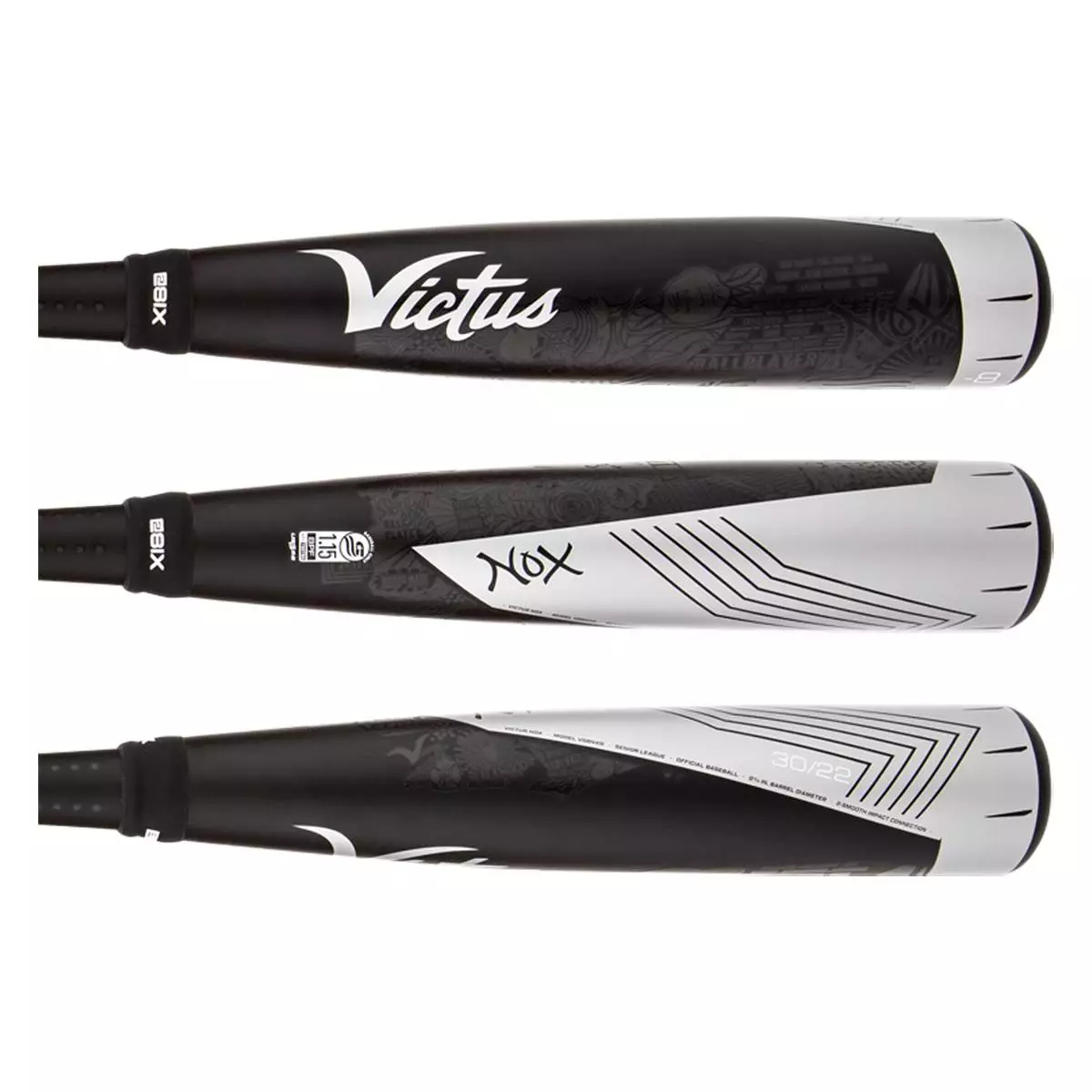 Victus NOX -8 USSSA Baseball Bat: VSBNX8 Black, Silver 4 Victus NOX -8 USSSA Baseball Bat: VSBNX8 Black, Silver - Image 2
