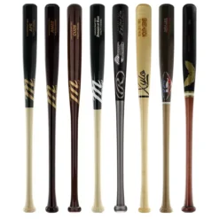 JustBats Pick Your Pack - Youth Wood 2-Pack - Gold Brown, Black, Natural, Maroon, Grey, Silver, White, Gold -Best Bat Pick Sales bb04 08 21 34151 8 pack 9 l