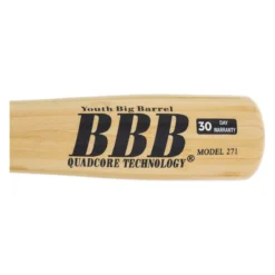 BamBooBat Youth Big Barrel Bamboo Wood Baseball Bat: YBB-HBBN Black, Natural -Best Bat Pick Sales bcda 12 21 bamboobat youth big barrel bamboo wood baseball bat ybb hbbn 31493 4 l