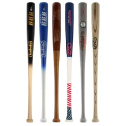 JustBats Pick Your Pack - Youth Wood 3-Pack - Silver Grey, Black, White, Brown, Red, Blue, Natural -Best Bat Pick Sales bdba 09 21 34036 6 pack 4 l