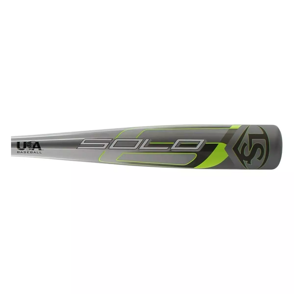 Louisville Slugger Solo -11 USA Baseball Bat: WTLUBS6B1120 Green, Grey 5 Louisville Slugger Solo -11 USA Baseball Bat: WTLUBS6B1120 Green, Grey - Image 3