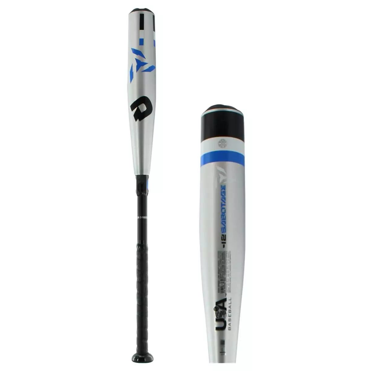 DeMarini Sabotage -12 USA Baseball Bat: WTDXUML Grey, Black 10 DeMarini Sabotage -12 USA Baseball Bat: WTDXUML Grey, Black - Image 8