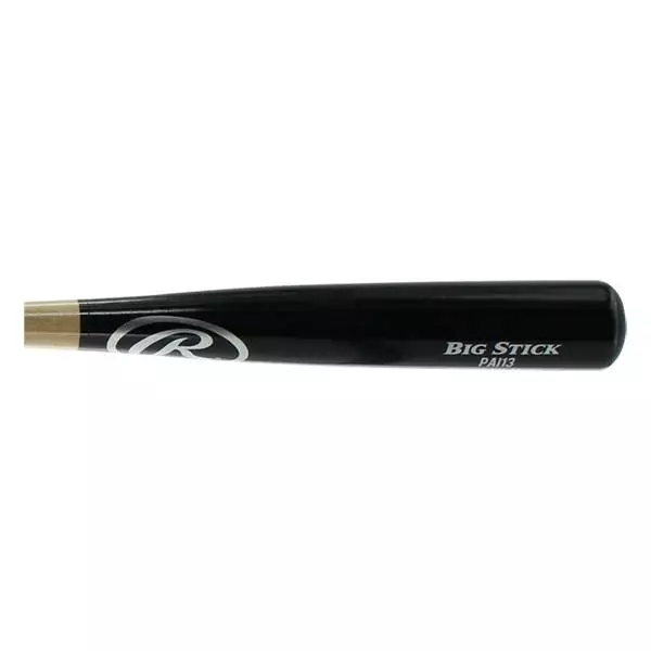 Rawlings BIG STICK Birch Wood Baseball Bat: PAI13B Black, Natural 5 Rawlings BIG STICK Birch Wood Baseball Bat: PAI13B Black, Natural - Image 3