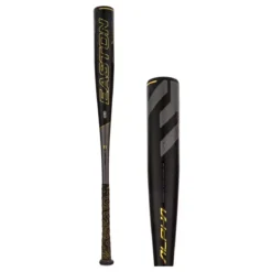 Easton Project 3 Alpha BBCOR Baseball Bat: BB19AL Black, Grey, Gold