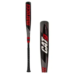 Marucci CAT9 Connect BBCOR Baseball Bat: MCBCC9 Black, Grey, Red