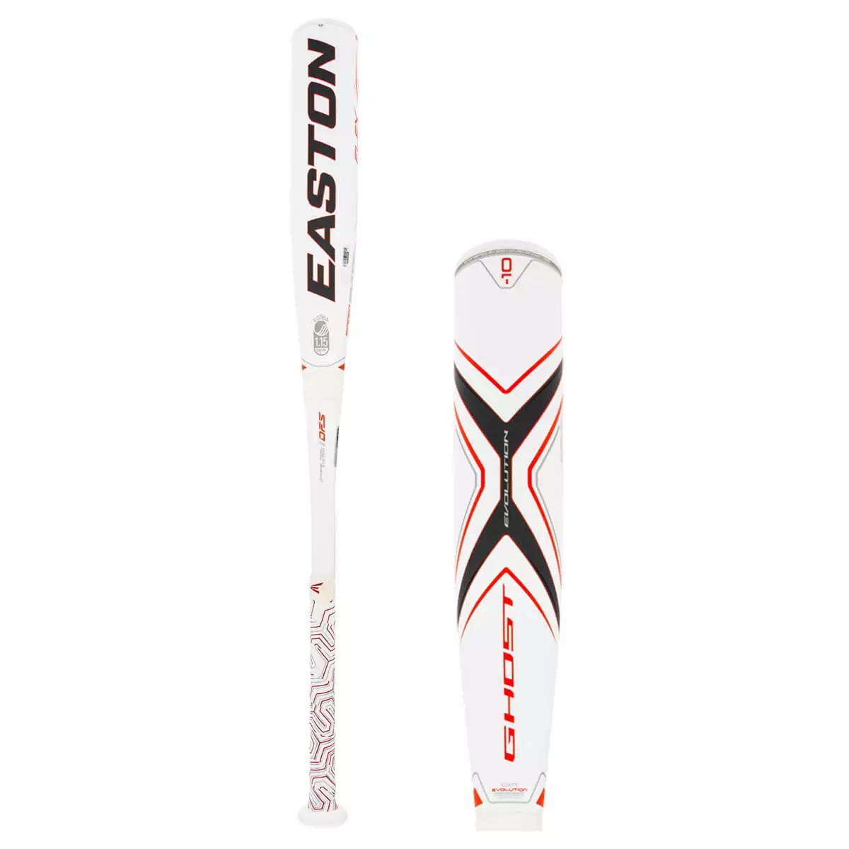 Easton Ghost X Evolution -10 USSSA Baseball Bat: SL19GXE108 White 3 Easton Ghost X Evolution -10 USSSA Baseball Bat: SL19GXE108 White