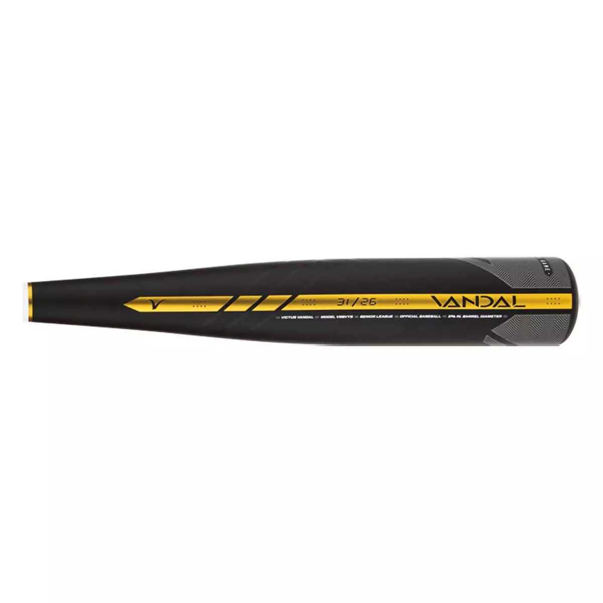 Victus Vandal -5 USSSA Baseball Bat: VSBVY5 Black, Gold, White 5 Victus Vandal -5 USSSA Baseball Bat: VSBVY5 Black, Gold, White - Image 3