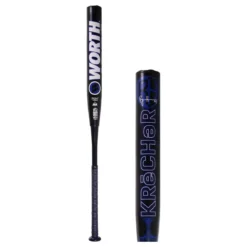Worth Krecher Ryan Harvey 13.5" XL USSSA 240 Slow Pitch Softball Bat: WRH21U Black, Blue