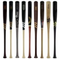 JustBats Pick Your Pack - Youth Wood 2-Pack - Gold Brown, Black, Natural, Maroon, Grey, Silver, White, Gold -Best Bat Pick Sales d13a 07 21 34151 9 pack 2 l