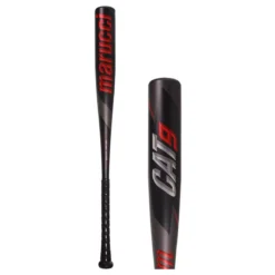 Marucci CAT9 BBCOR Baseball Bat: MCBC9 Black, Grey, Red