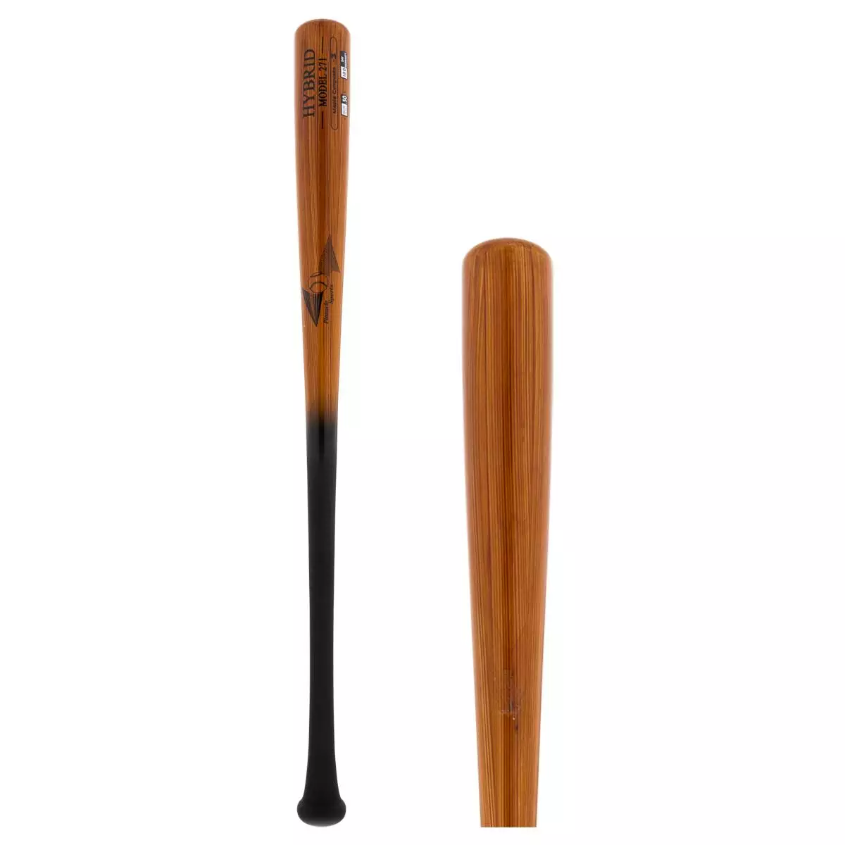 BamBooBat Bamboo/Maple Composite Wood BBCOR Baseball Bat: HBBG271 Black, Brown 3 BamBooBat Bamboo/Maple Composite Wood BBCOR Baseball Bat: HBBG271 Black, Brown