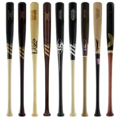 JustBats Pick Your Pack - Youth Wood 3-Pack - Gold Natural, Black, Maroon, Grey, Silver, White, Brown, Gold -Best Bat Pick Sales d553 09 21 35141 9 pack 3 l