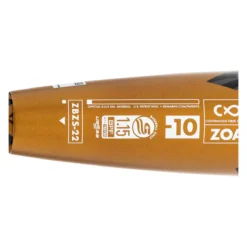2022 DeMarini Zoa -10 USSSA Baseball Bat: WTDXZBZ22 Gold, Grey -Best Bat Pick Sales d57f 11 21 2022 demarini zoa 10 usssa baseball bat wtdxzbz22 34755 4 l