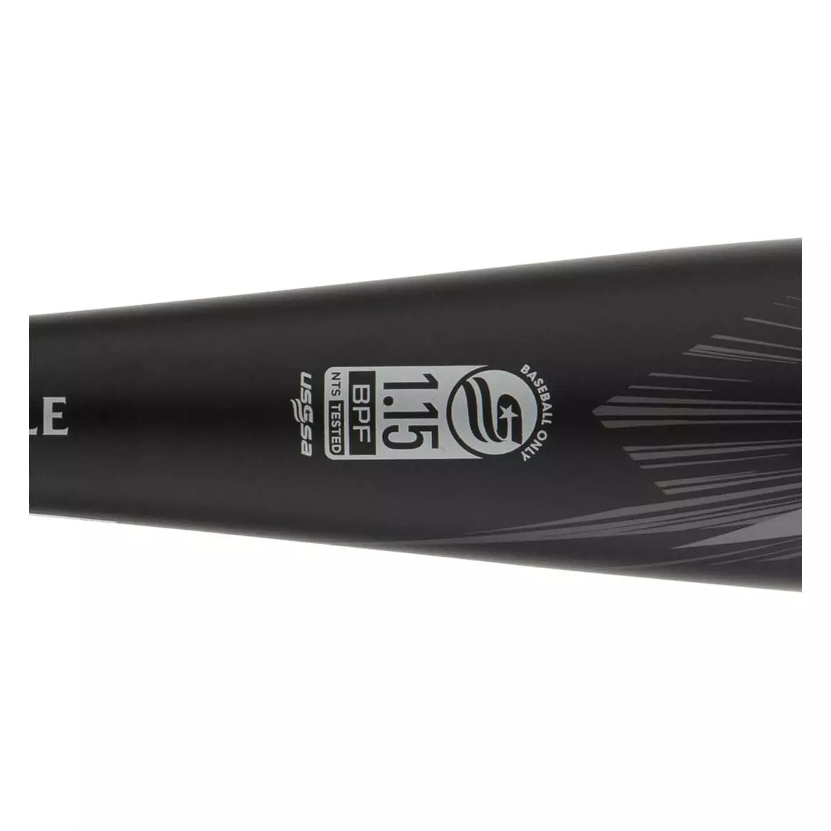 Louisville Slugger Solo -10 Junior Big Barrel Baseball Bat: WBL2474010 Black, Grey 6 Louisville Slugger Solo -10 Junior Big Barrel Baseball Bat: WBL2474010 Black, Grey - Image 4