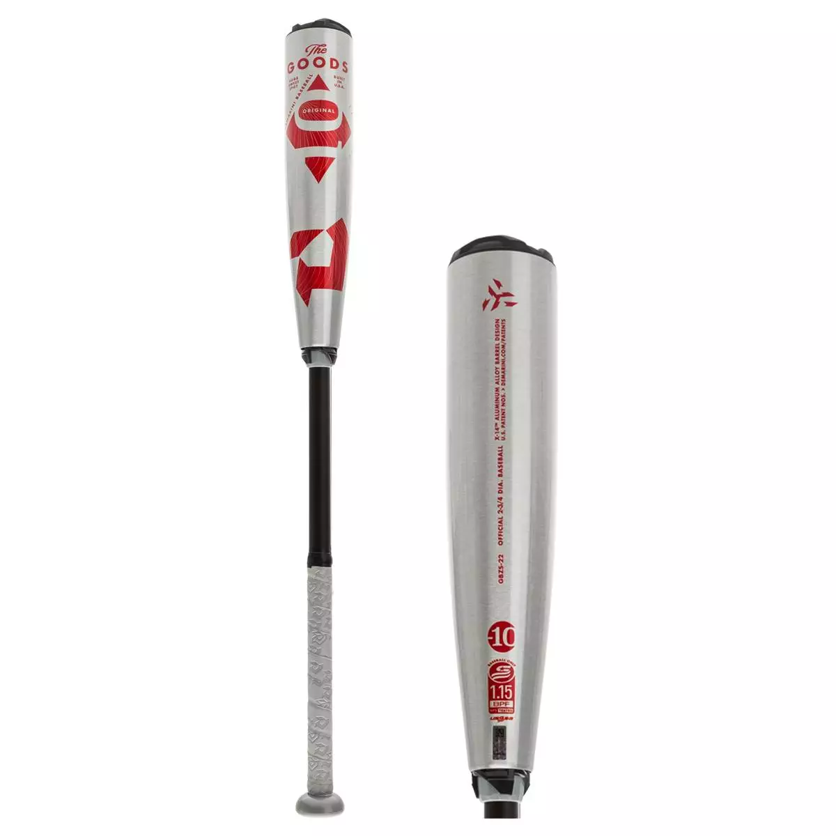 2022 DeMarini The Goods -10 USSSA Baseball Bat: WTDXGBZ22 Black, Red, Silver 3 2022 DeMarini The Goods -10 USSSA Baseball Bat: WTDXGBZ22 Black, Red, Silver
