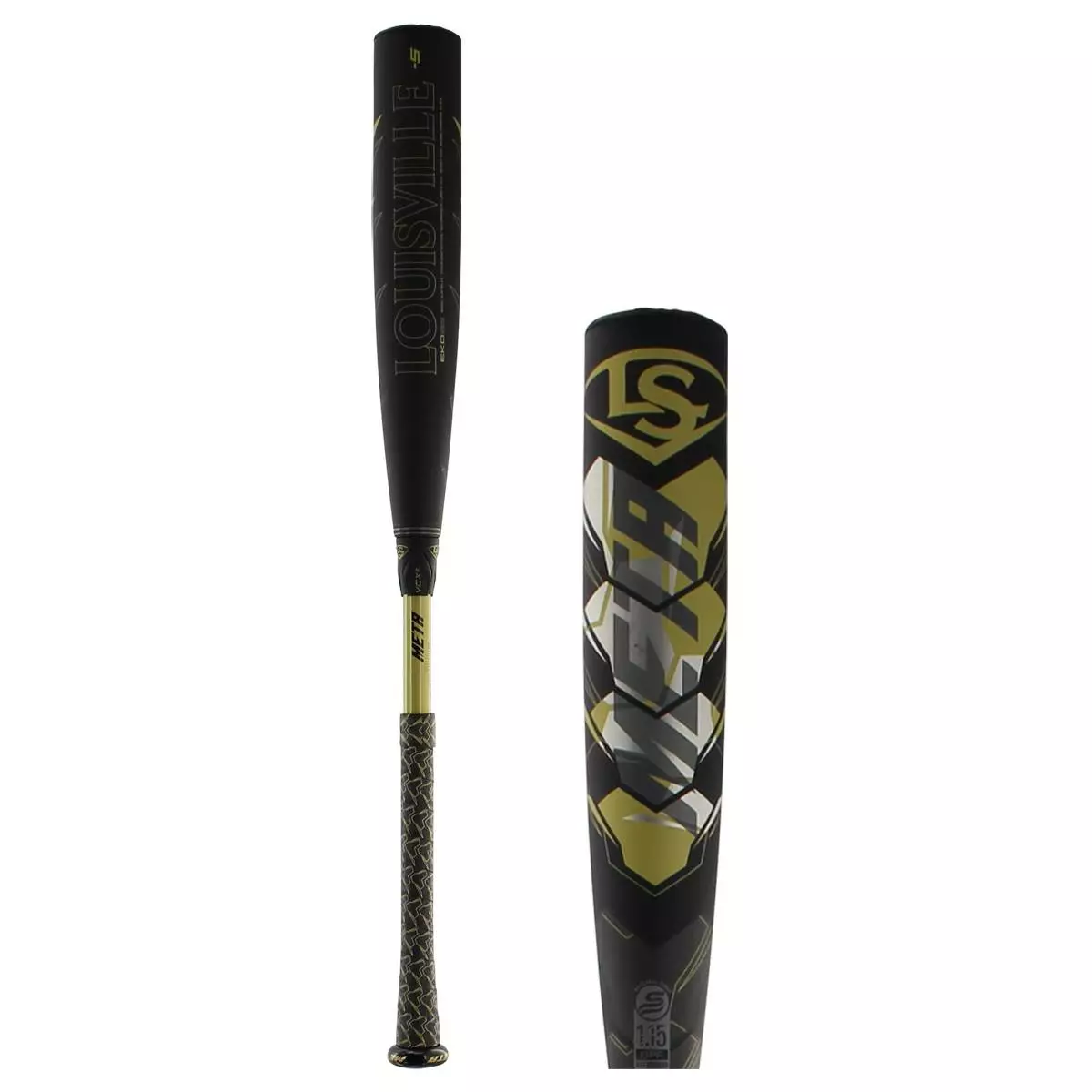 Louisville Slugger Meta -5 USSSA Baseball Bat: WBL2469010 Black, Gold 3 Louisville Slugger Meta -5 USSSA Baseball Bat: WBL2469010 Black, Gold