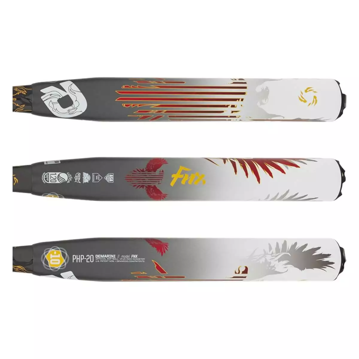 DeMarini FNX -10 Fastpitch Softball Bat: WTDXPHP20 Black, White 4 DeMarini FNX -10 Fastpitch Softball Bat: WTDXPHP20 Black, White - Image 2