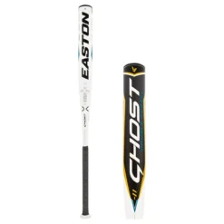 2022 Easton Ghost Double Barrel -11 Fastpitch Softball Bat: FP22GH11 Gold, White, Grey, Teal