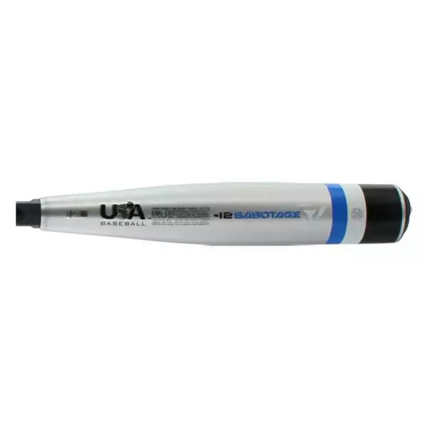 DeMarini Sabotage -12 USA Baseball Bat: WTDXUML Grey, Black 5 DeMarini Sabotage -12 USA Baseball Bat: WTDXUML Grey, Black - Image 3