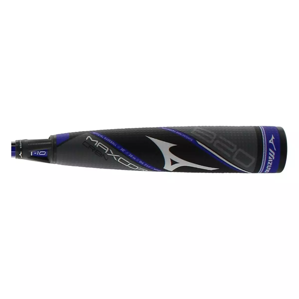 Mizuno MAXCOR Carbon -10 USA Baseball Bat: YBB20MC10 Black, Grey, Purple 5 Mizuno MAXCOR Carbon -10 USA Baseball Bat: YBB20MC10 Black, Grey, Purple - Image 3