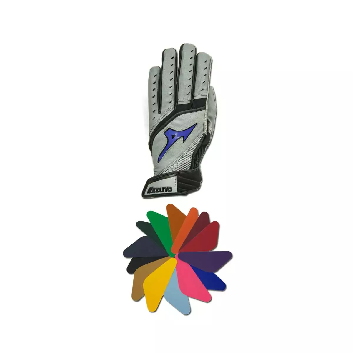 Mizuno Techfire Switch Adult Batting Gloves Grey 3 Mizuno Techfire Switch Adult Batting Gloves Grey