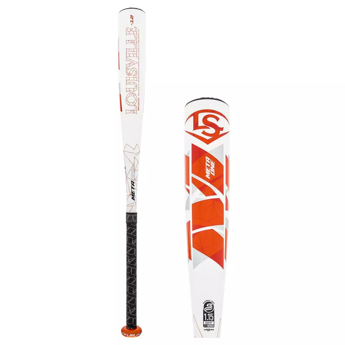 2022 Louisville Slugger Meta ONE -12 USSSA Baseball Bat: WBL2531010 Orange, White 3 2022 Louisville Slugger Meta ONE -12 USSSA Baseball Bat: WBL2531010 Orange, White