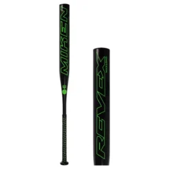 Miken Rev-Ex 14" Maxload USA Slow Pitch Softball Bat: MREV21 Black, Green