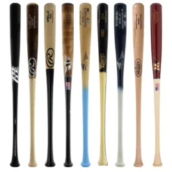 JustBats Pick Your Pack - Adult Wood 3-Pack - Gold Brown, Black, Grey, Natural, Gold, Blue, Red, Maroon, White, Navy, Green -Best Bat Pick Sales f029 10 21 33468 9 pack 12 l