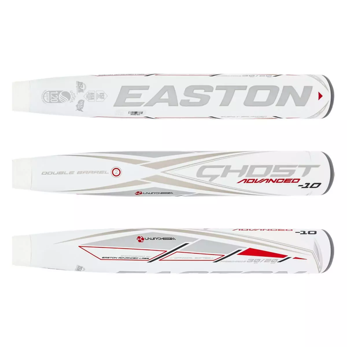 Easton Ghost Advanced -10 Fastpitch Softball Bat: FP20GHAD10 White, Red 4 Easton Ghost Advanced -10 Fastpitch Softball Bat: FP20GHAD10 White, Red - Image 2
