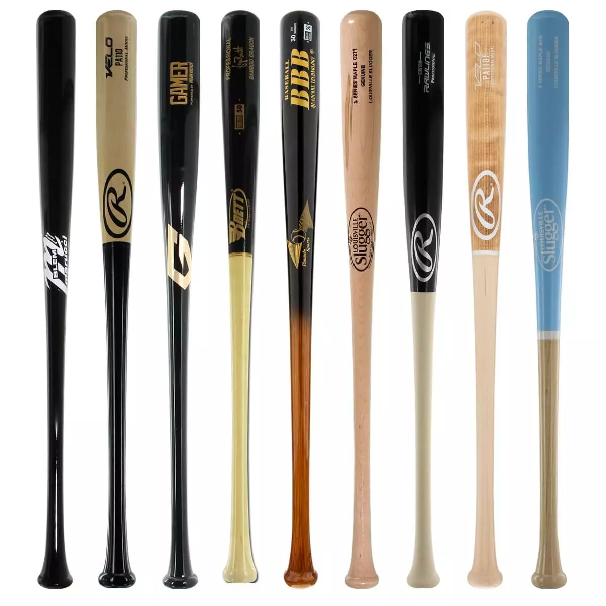 JustBats Pick Your Pack - Adult Wood 2-Pack - Gold Brown, Black, Grey, Natural, Gold, Blue, Red, Maroon, White, Navy, Green 28 JustBats Pick Your Pack - Adult Wood 2-Pack - Gold Brown, Black, Grey, Natural, Gold, Blue, Red, Maroon, White, Navy, Green - Image 26