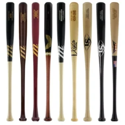 JustBats Pick Your Pack - Youth Wood 2-Pack - Gold Brown, Black, Natural, Maroon, Grey, Silver, White, Gold -Best Bat Pick Sales f9c0 11 21 34151 9 pack 16 l
