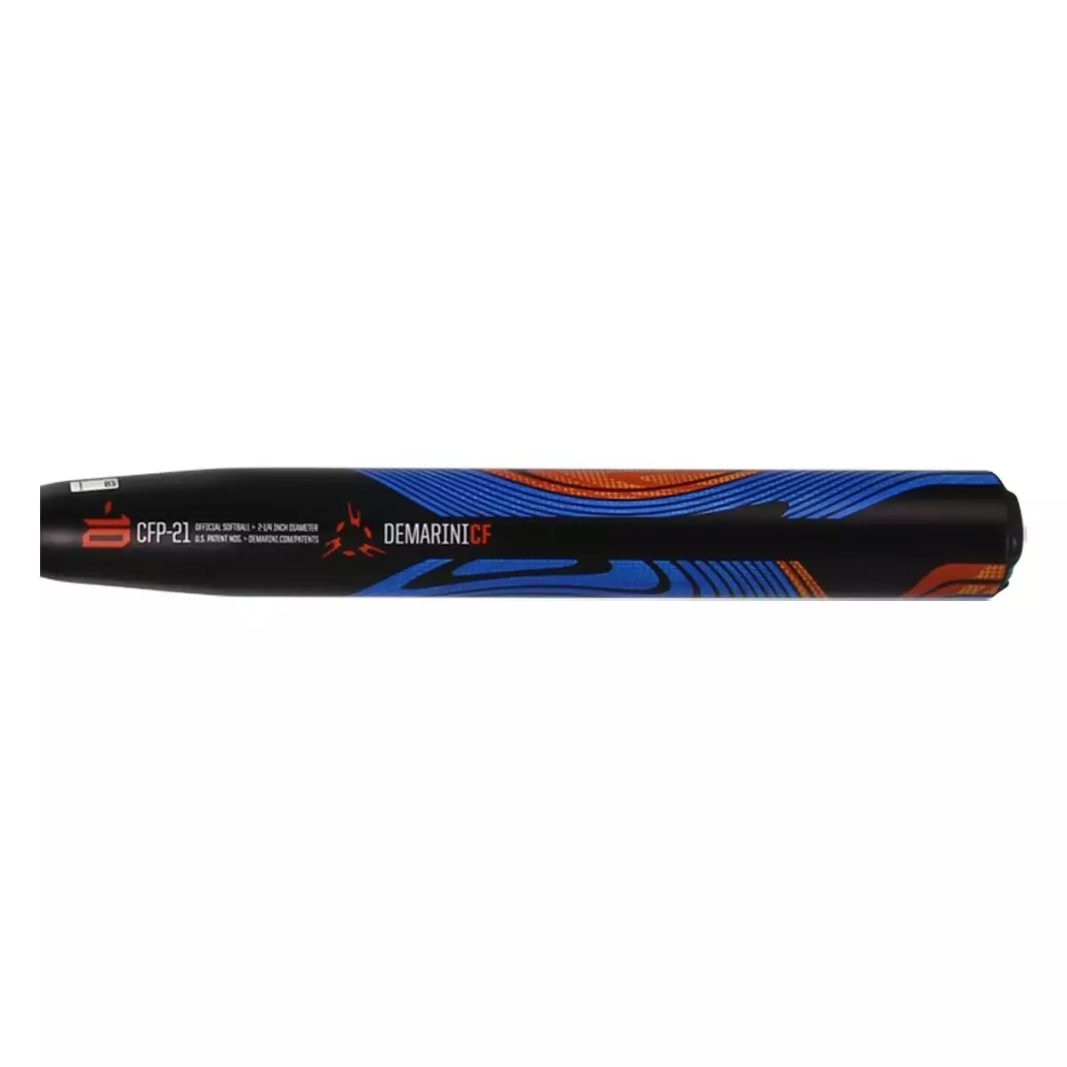 DeMarini CF -10 Fastpitch Softball Bat: WTDXCFP21 Black, Blue, Orange 5 DeMarini CF -10 Fastpitch Softball Bat: WTDXCFP21 Black, Blue, Orange - Image 3