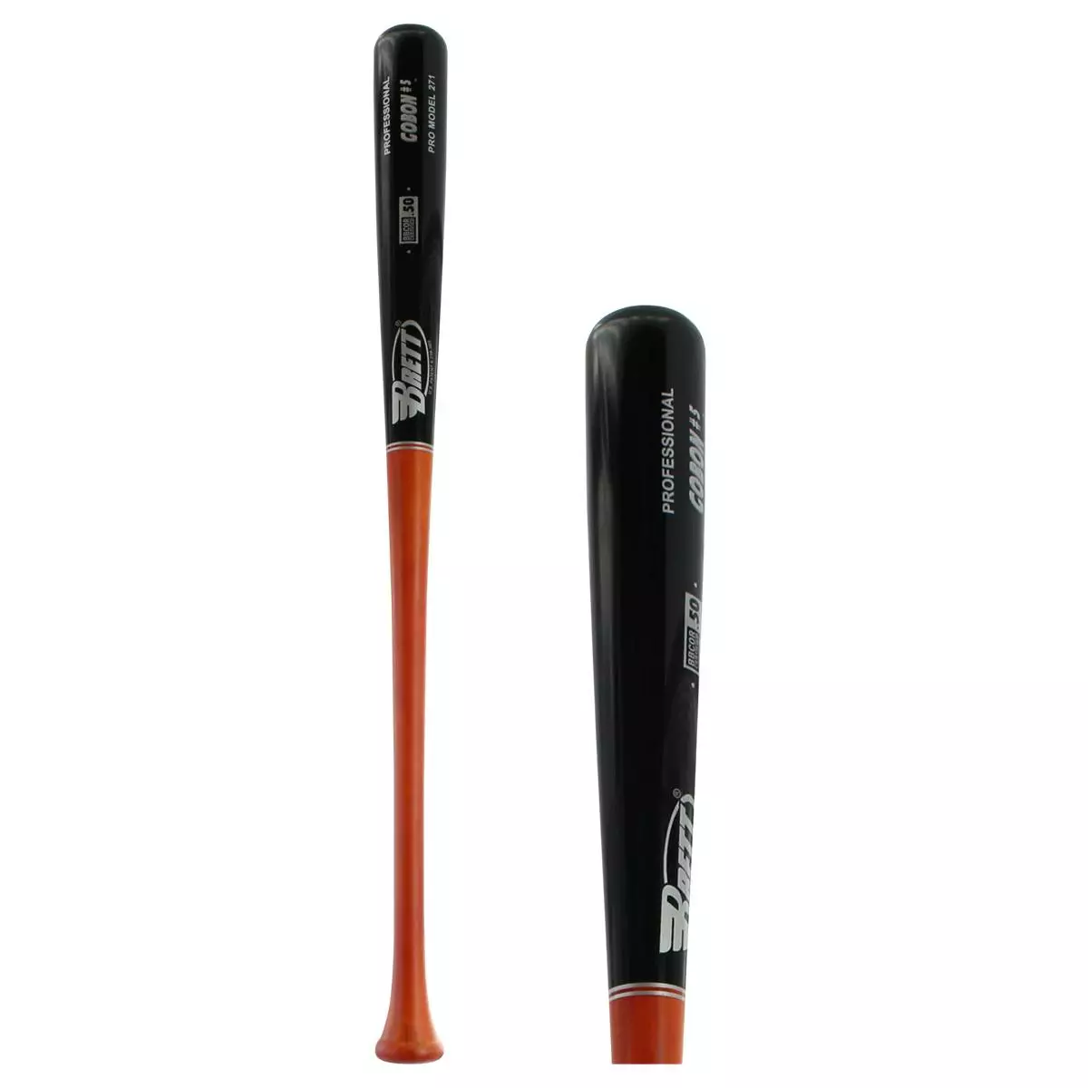 Brett Bros. GOBON Wood Baseball Bat: GOBON271 Adult Black, Brown 10 Brett Bros. GOBON Wood Baseball Bat: GOBON271 Adult Black, Brown - Image 8