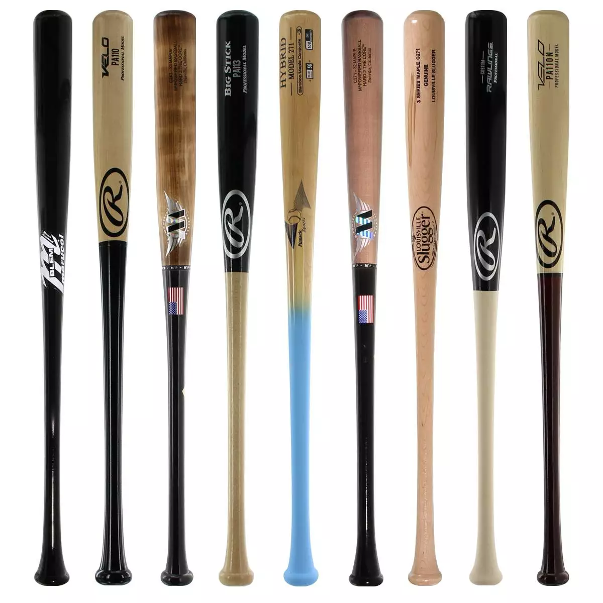 JustBats Pick Your Pack - Adult Wood 2-Pack - Gold Brown, Black, Grey, Natural, Gold, Blue, Red, Maroon, White, Navy, Green 12 JustBats Pick Your Pack - Adult Wood 2-Pack - Gold Brown, Black, Grey, Natural, Gold, Blue, Red, Maroon, White, Navy, Green - Image 10